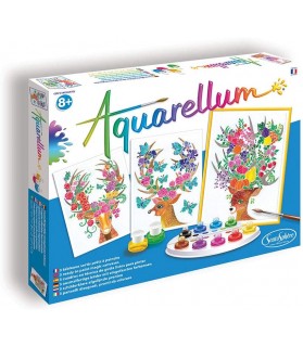 AQUARELLUM - CERFS ENCHANTES