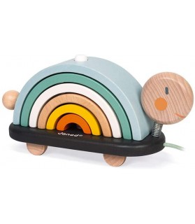 Tortue Arc-En-Ciel Sweet Cocoon en Bois -  Janod