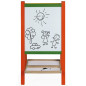 Tableau blanc et bois noir avec accessoires de jeu et d'apprentissage - ColorBaby