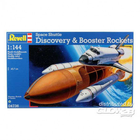 Maquette : Space Shuttle : Discovery & Booster Rocket