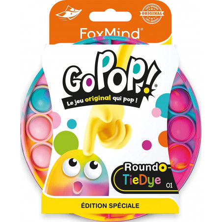 Go Pop! Roundo (Edition limitée Multicolore), Jeu de logique, Age: 5+, 2 Joueurs, Temps de Partie: 10 Min - Asmodee Foxmind
