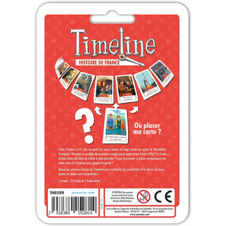 Timeline : Histoire de France | Jeu de société | À partir de 8 ans