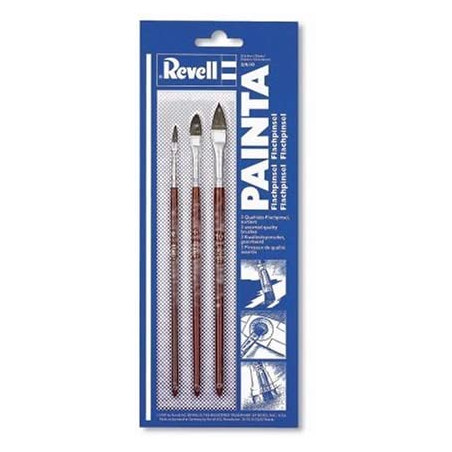 Accessoire Maquette - Pinceaux - Set de princeaux plats - taille: 2/ 6/10 -  Revell - 29610