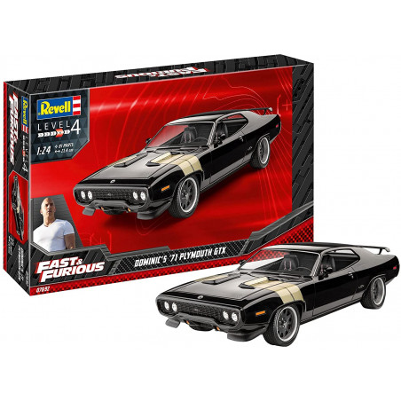 Fast & Furious-Dominic's 1971 Plymouth GTX Fast and The Furious Maquette - Revell-07692