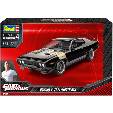 Fast & Furious-Dominic's 1971 Plymouth GTX Fast and The Furious Maquette - Revell-07692