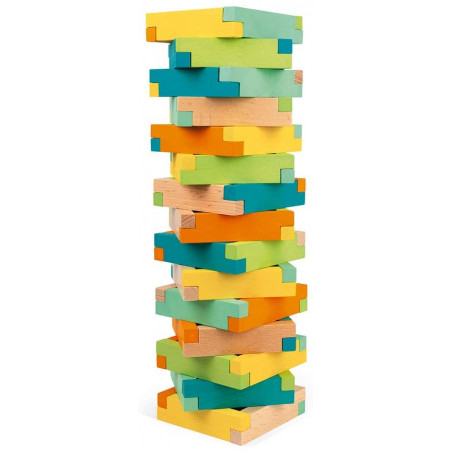 Baril de Construction en Bois 60 Pièces -  Janod