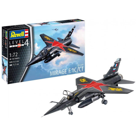 Avion de Chasse Mirage F.1C-échelle 1/72-niveau 4/5 - Revell
