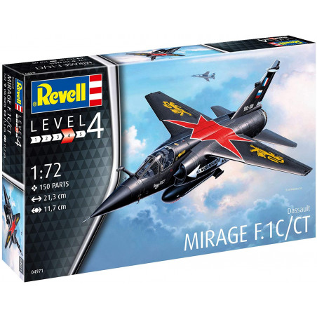 Avion de Chasse Mirage F.1C-échelle 1/72-niveau 4/5 - Revell