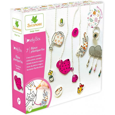 Bijoux Plastique Fou - 7 projets - Kit de loisir créatif enfant
