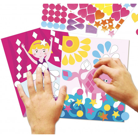 Gommettes autocollantes - Tableau à compléter - Kit Loisirs Créatifs Enfants