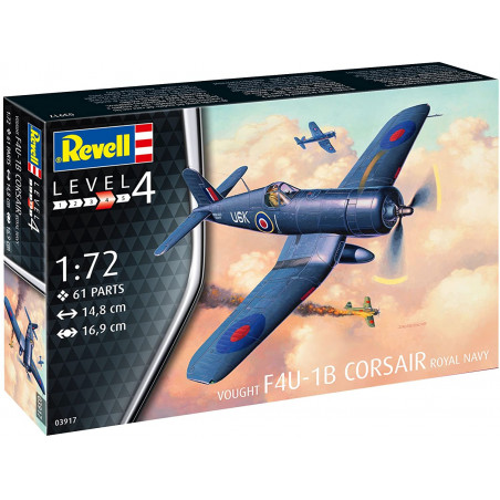 F4U Corsair Royal Navy l'échelle 1 : 72, niveau 4 -  Revell 03917 Kit de 12 Modélisme 1b
