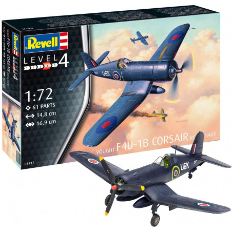 F4U Corsair Royal Navy l'échelle 1 : 72, niveau 4 -  Revell 03917 Kit de 12 Modélisme 1b