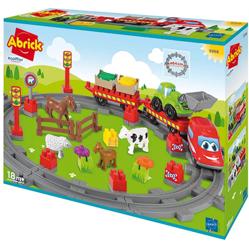 Train de campagne Abrick – Jeu de construction pour enfants - Jouets  Ecoiffier -3068