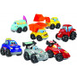 Coffret 7 Véhicules Fast Car Abrick -  Jouets Ecoiffier - 3298
