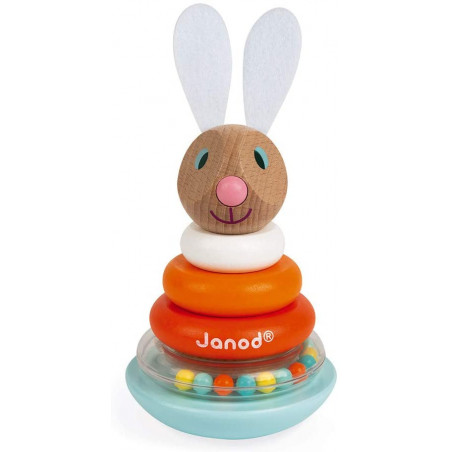 Culbuto Lapin  Janod Empilable (bois), J08248