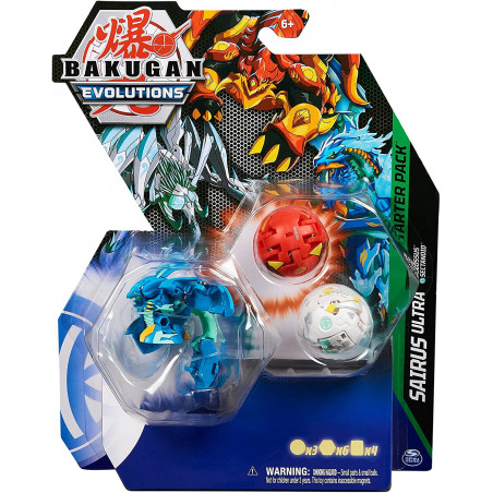 BAKUGAN EVOLUTIONS - STARTER PACK SAISON 4 - 3 Billes Bakugan Avec 6 BakuCores Et 7 Cartes Collection