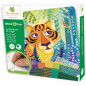 Mosaïques autocollantes pour enfants - 3 tableaux Jungle - Loisir créatif - Stick & Fun
